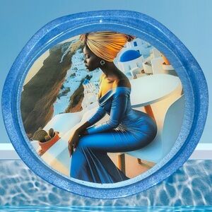 NORE’S NOVELTIES Set of 2 Ashtray-style Handcrafted Coasters “PALESA”
